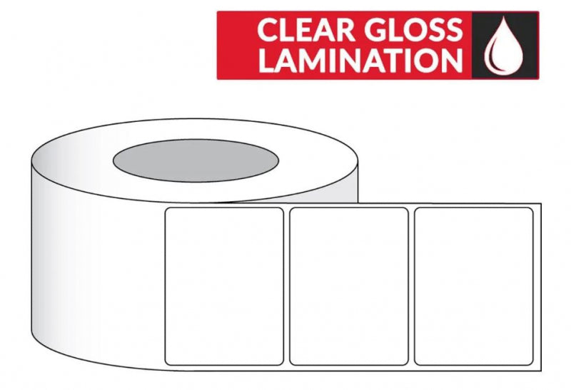 Uninet Clear Gloss Lamination Label Roll for IColor 250