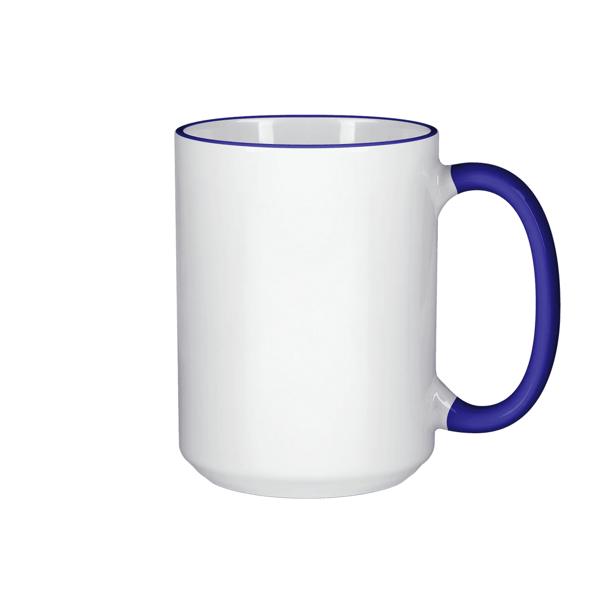 HPN ORCA Premium 15 oz. Color Rim + Handle Sublimation Ceramic Mug - 36 per Case - HeatPressNation
