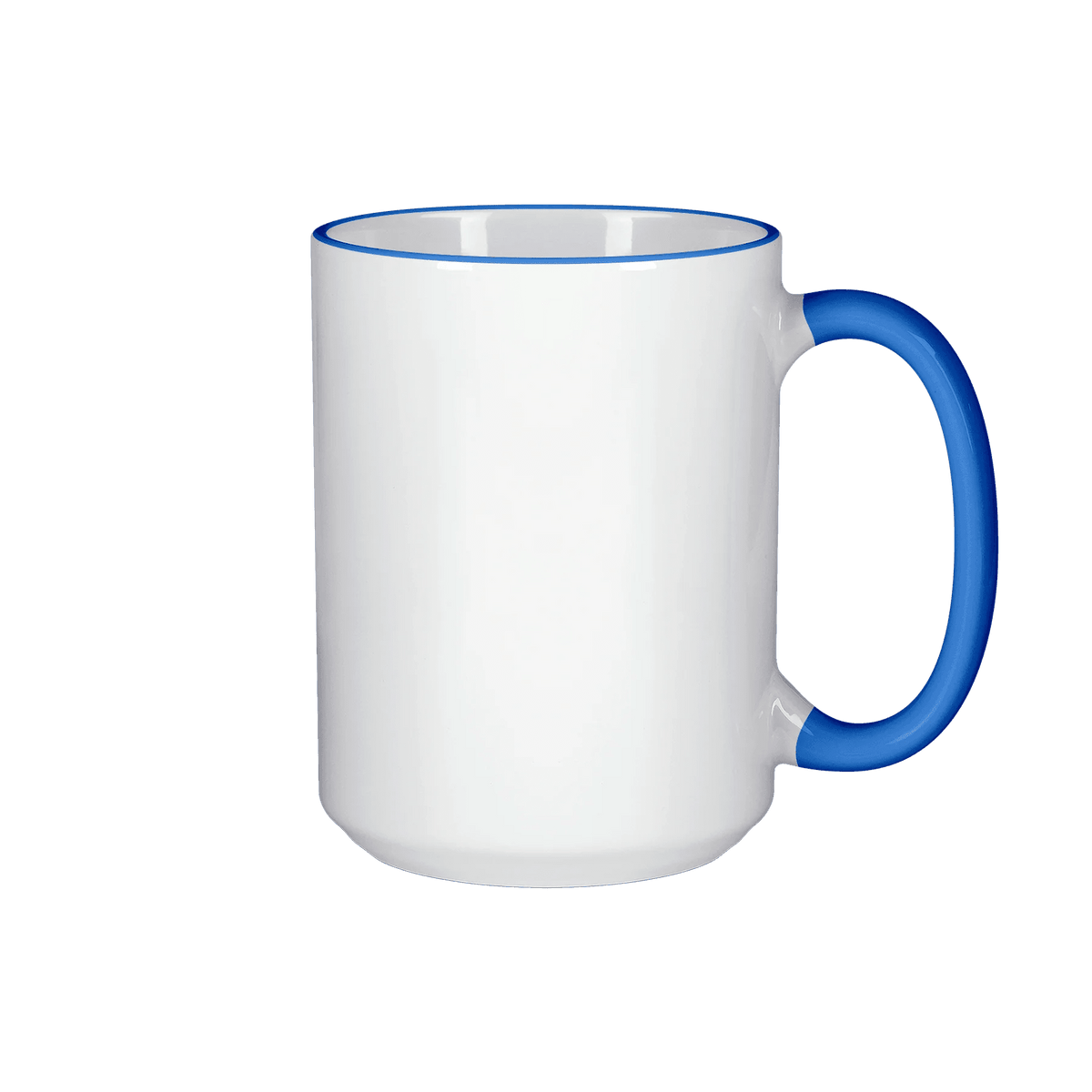 HPN ORCA Premium 15 oz. Color Rim + Handle Sublimation Ceramic Mug - 36 per Case - HeatPressNation