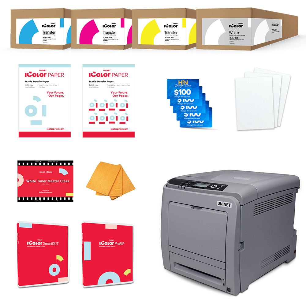 Uninet IColor 340 Apparel Plus White Toner DTF Printer - HeatPressNation