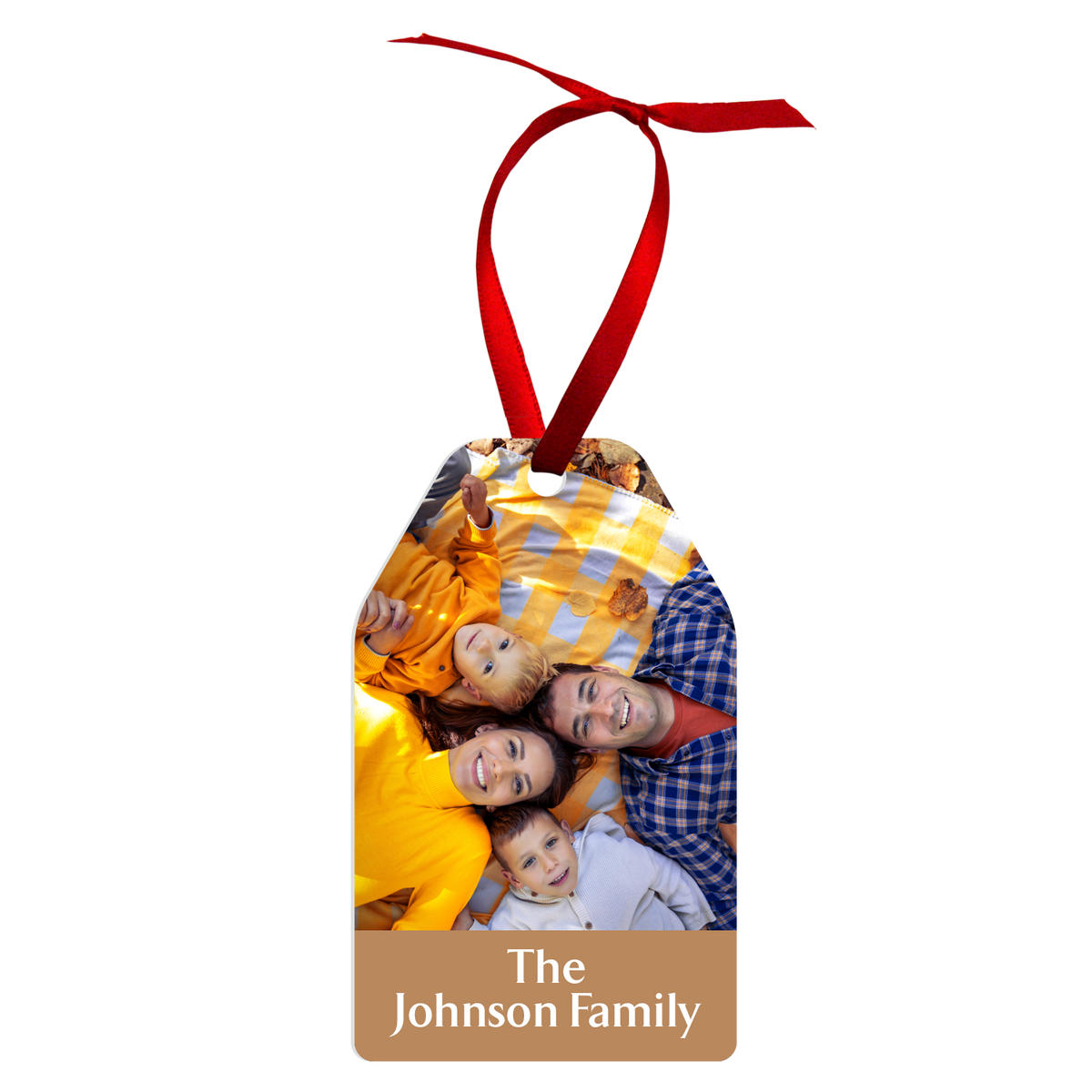 Unisub 4" x 2.45" Sublimation Aluminum Gift Tag Ornament - HeatPressNation