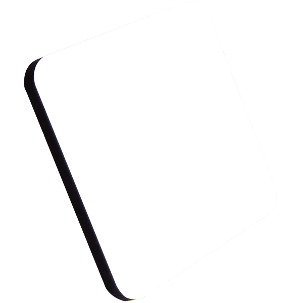 Unisub 3.78" x 3.78" Sublimation MDF Square Premium Coaster with Cork Back - HeatPressNation