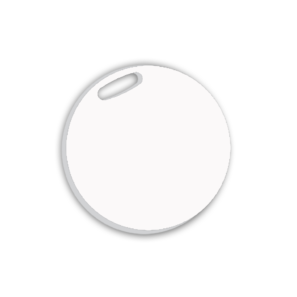 Unisub 3.5" x 3.5" Sublimation Acrylic Circle Bag Tag - HeatPressNation