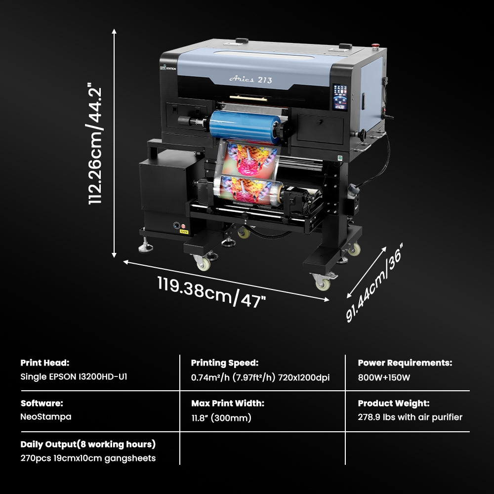 DTF Station Aries 213 UV DTF Printer Bundle