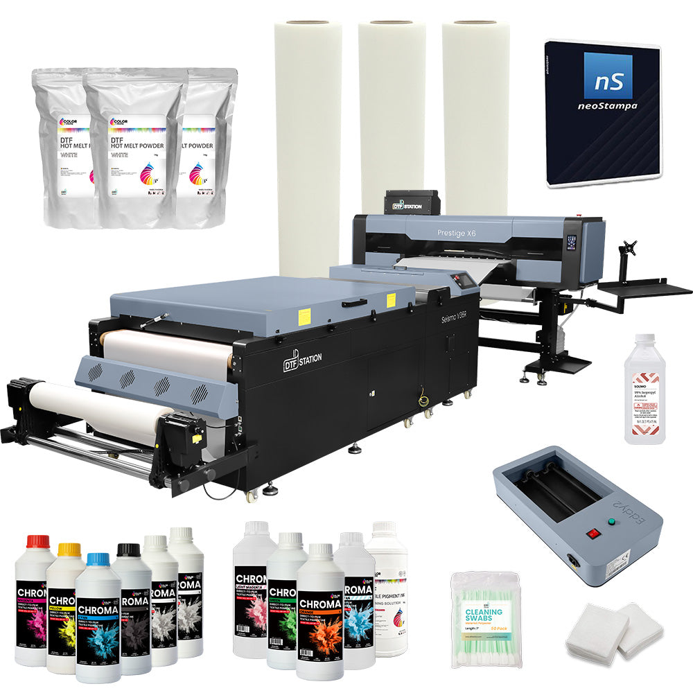 DTF Station Prestige X6 36" DTF Printer Bundle with Supplies and Seismo V36R