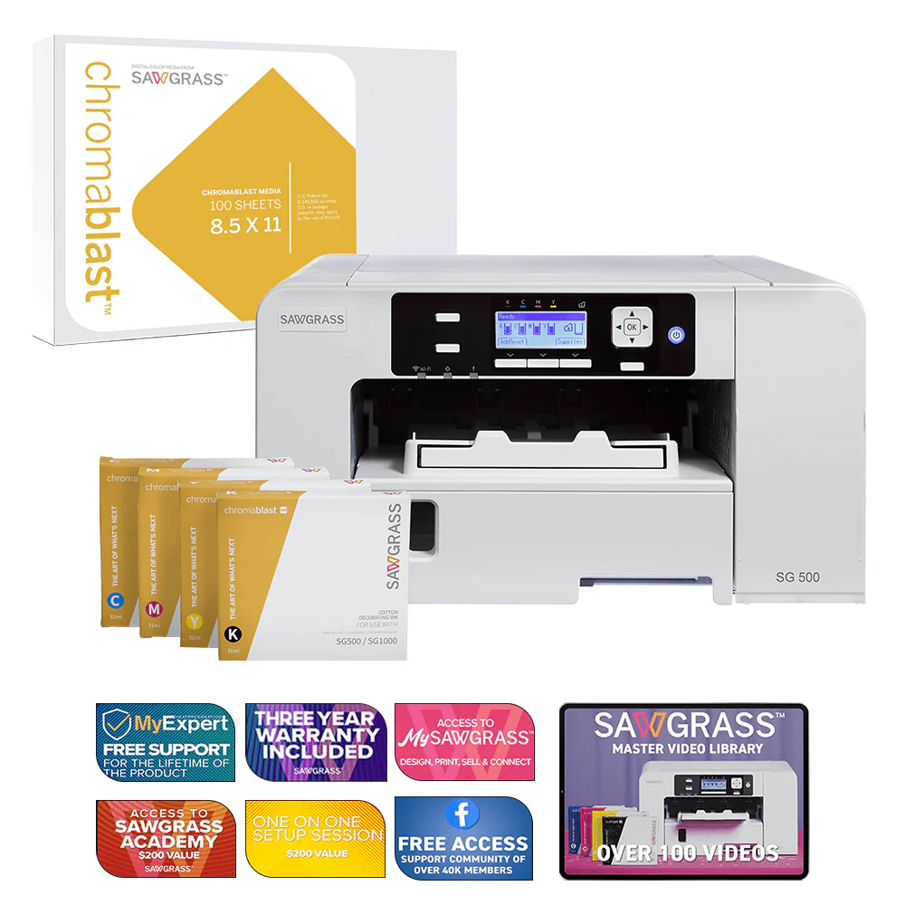 Sawgrass ChromaBlast SG500 UHD Garment Decorating System For Cotton Fabric