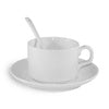 HPN SubliCraft White cup with saucer and teaspoon A+ Sublimation Thermal Transfer