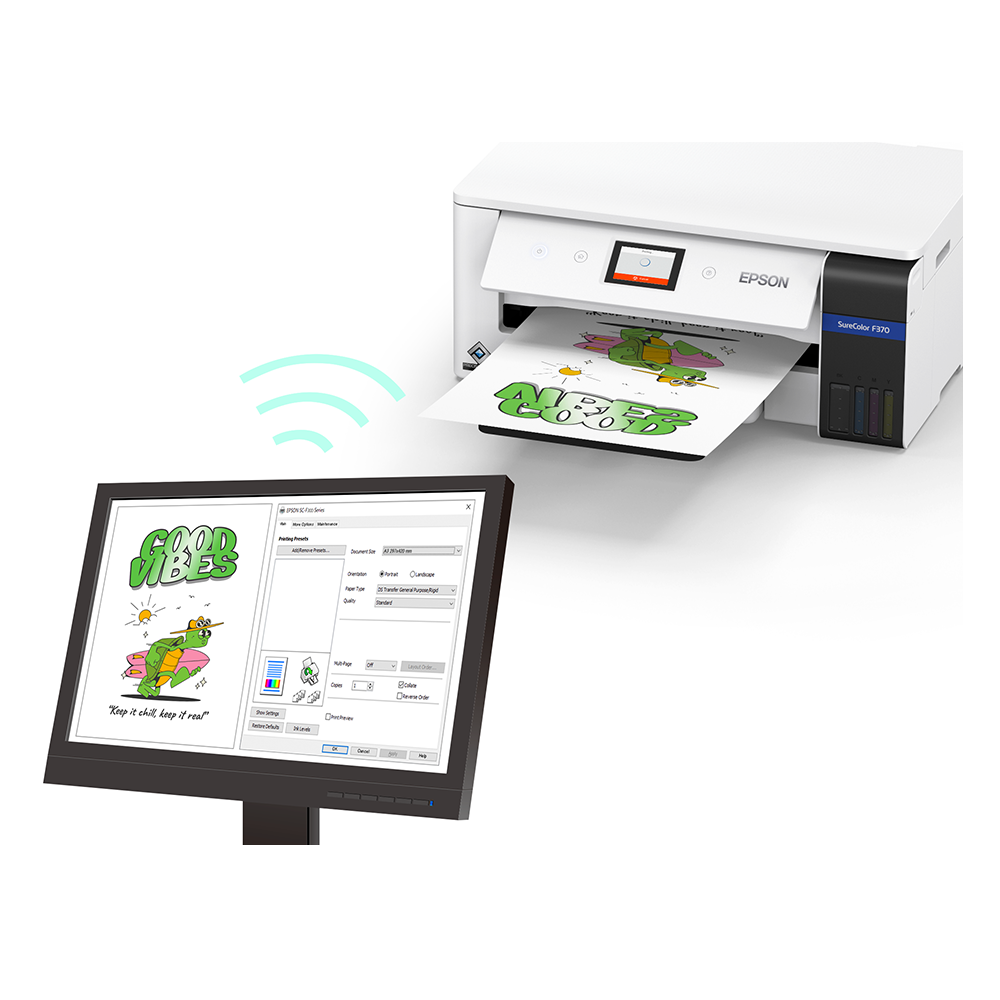 Epson SureColor F370 Sublimation Printer Paper Bundle