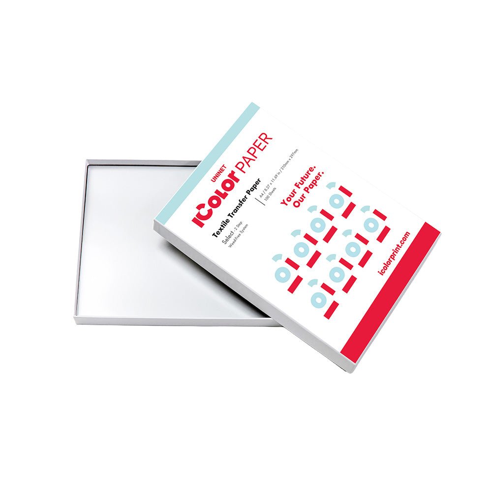 Uninet IColor Select 2 Step Transfer Paper for Light & Dark Garments - 100 pack (A & B Sheets)) - HeatPressNation
