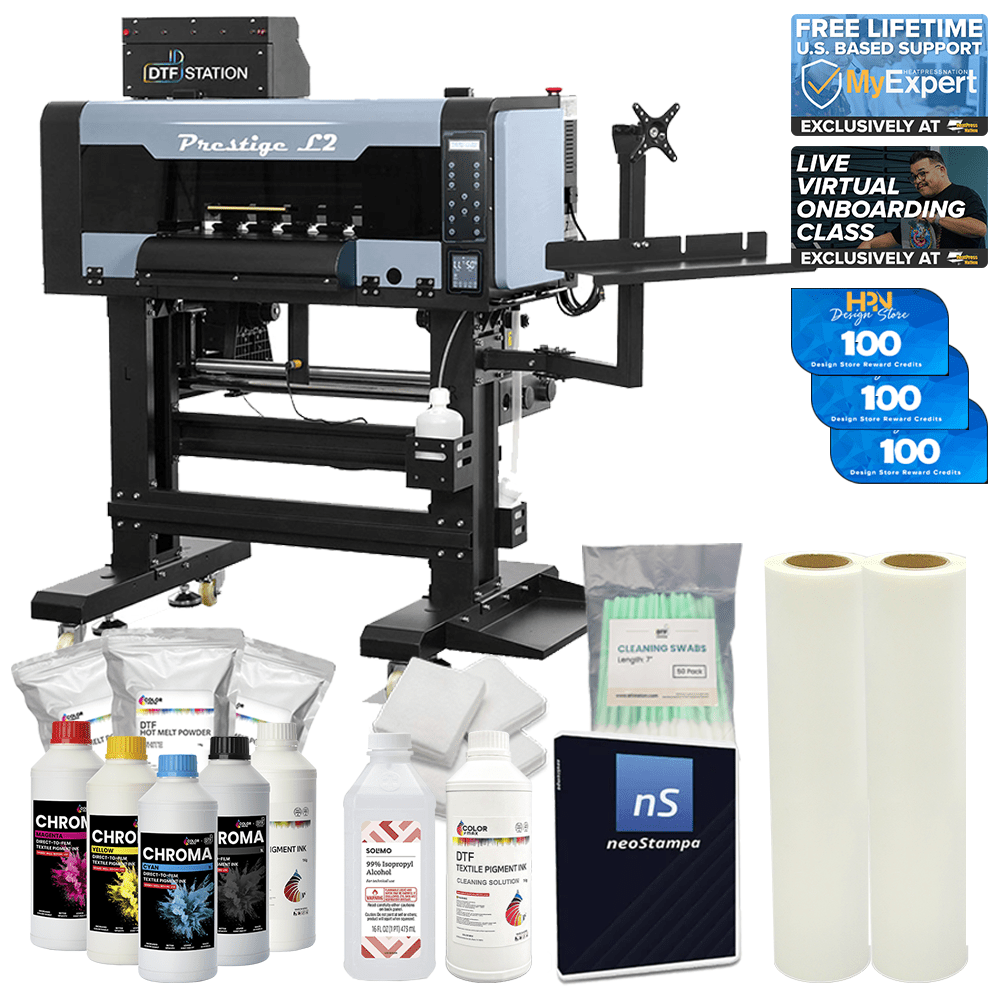 DTF Station Prestige L2 16" Printer with Supply Bundle - HeatPressNation
