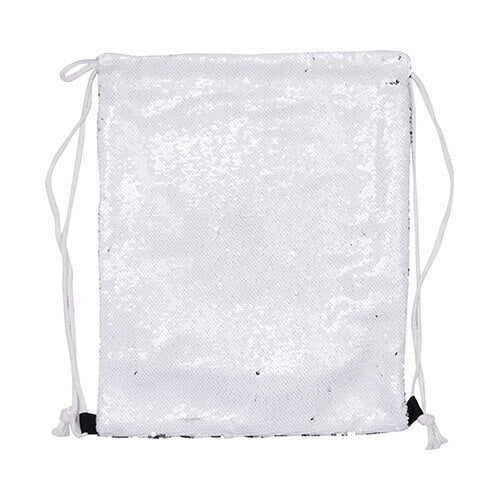 HPN SubliCraft 36 x 45 cm back sack with sequins for sublimation printing - white