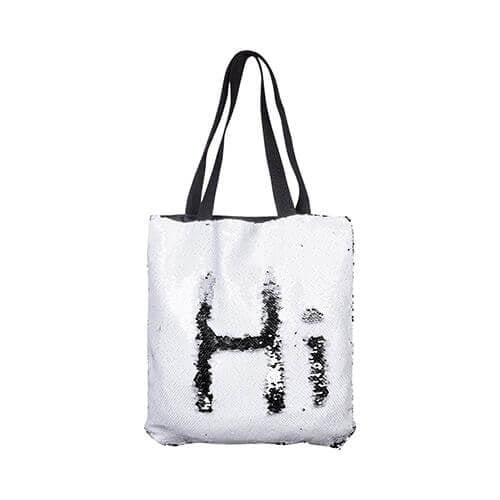 HPN SubliCraft 35 x 38 cm bag with white sequins for sublimation printing
