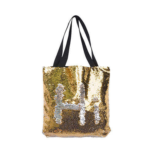 HPN SubliCraft 35 x 38 cm bag with gold sequins for sublimation printing