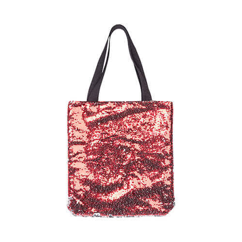 HPN SubliCraft 35 x 38 cm bag with red sequins for sublimation printing