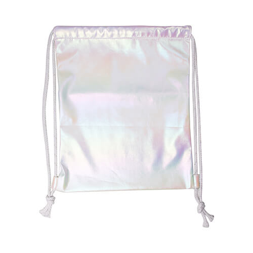 HPN SubliCraft Back bag 33 x 42 cm for sublimation - holo effect - white