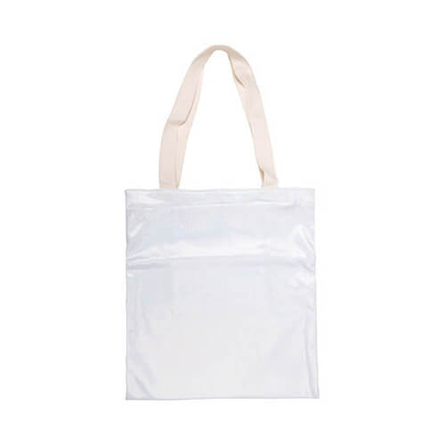 HPN SubliCraft Glitter bag for sublimation 34 x 37 cm - white