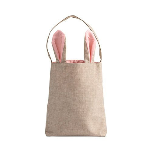 HPN SubliCraft Linen bag 29 x 34 cm for sublimation - pink handles