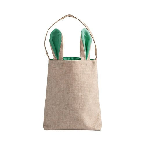 HPN SubliCraft Linen bag 29 x 34 cm for sublimation - green handles