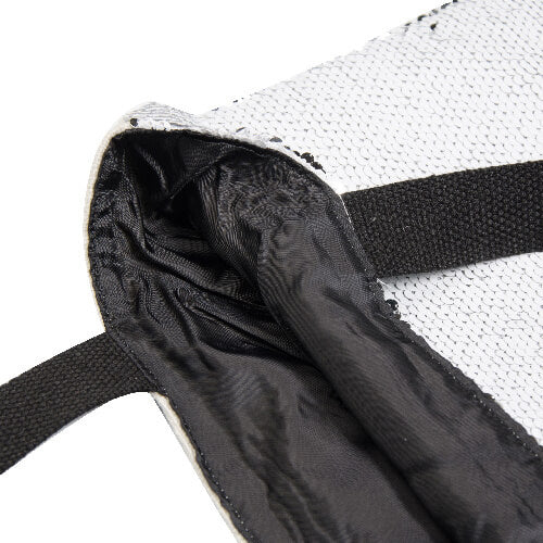 HPN SubliCraft Bag with two-color sequins 35 x 38 cm for sublimation - black