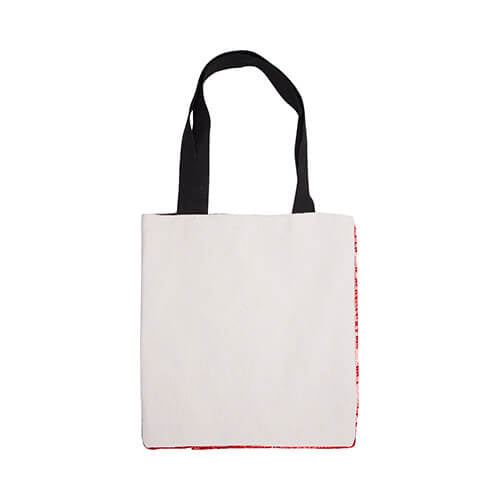 HPN SubliCraft Bag with two-color sequins 35 x 38 cm for sublimation - Red