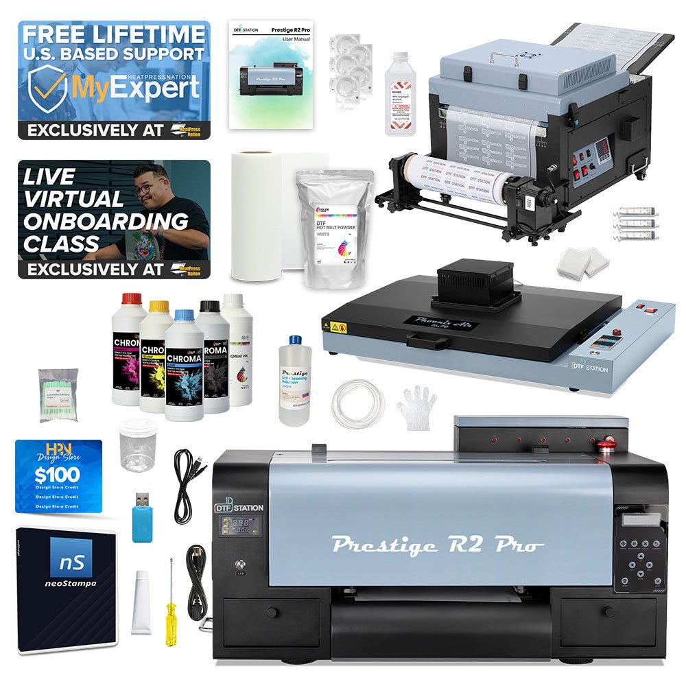 DTF Station Prestige R2 Pro 13" Curing Oven and Miro 13 Max Shaker Bundle - HeatPressNation