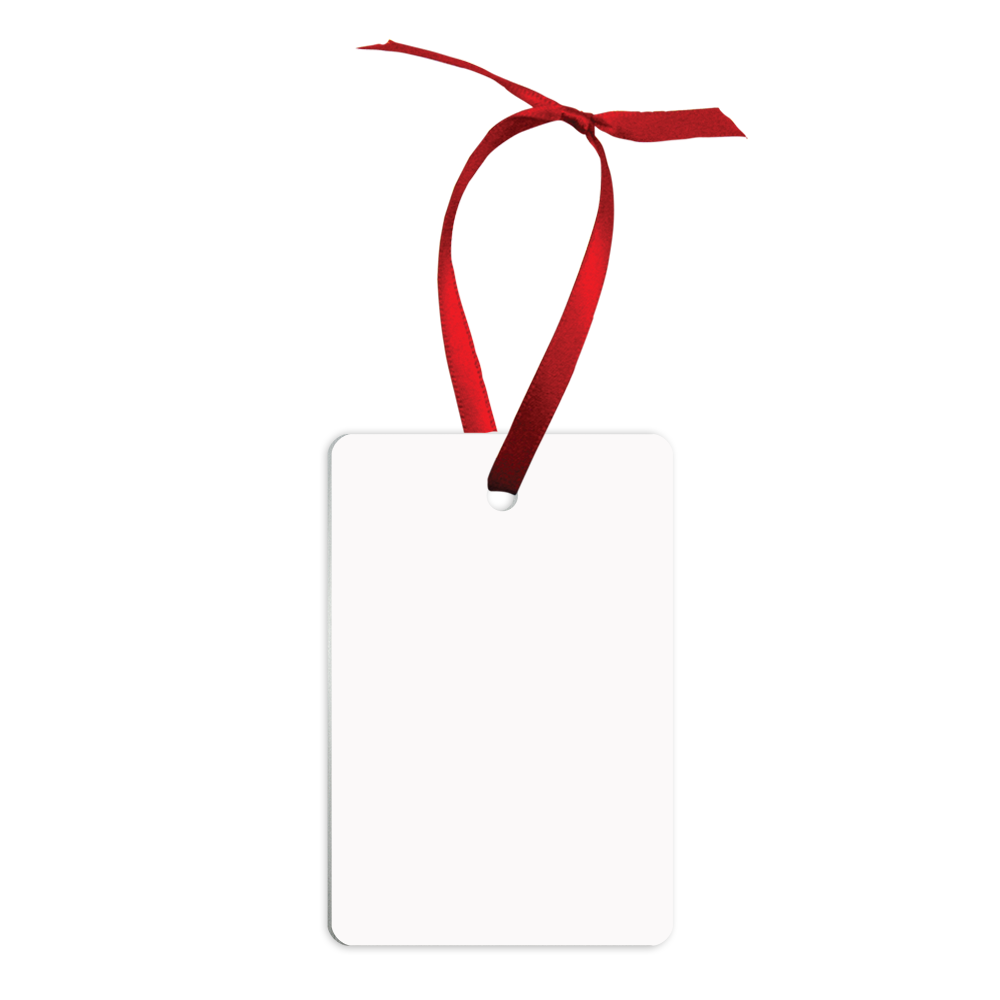 3d Ornament sublimation Glass Christmas gift tag