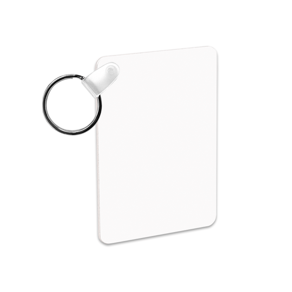 Unisub 1.6" x 2.25" Rectangle Sublimation Aluminum Keychain - HeatPressNation