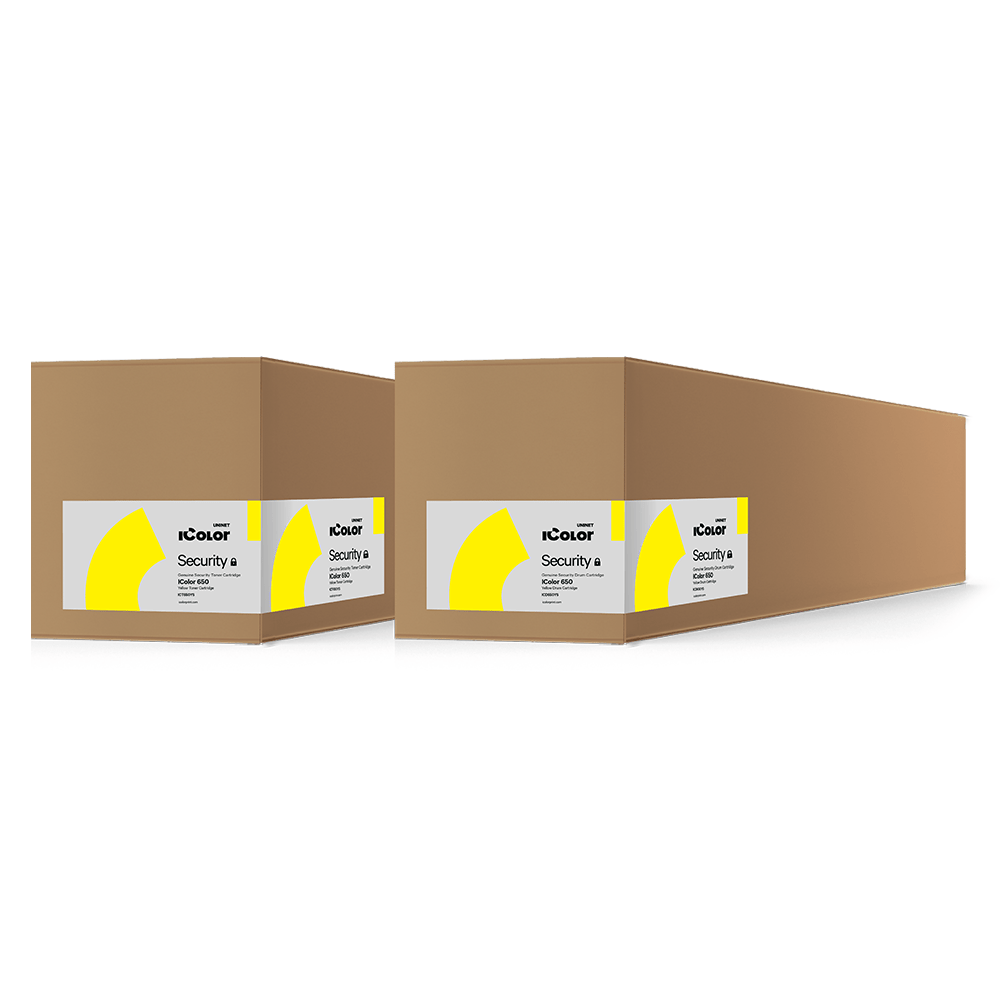 Uninet IColor 650 Yellow Security Toner and Drum Cartridge Bundle with Reader and Sleeve - HeatPressNation