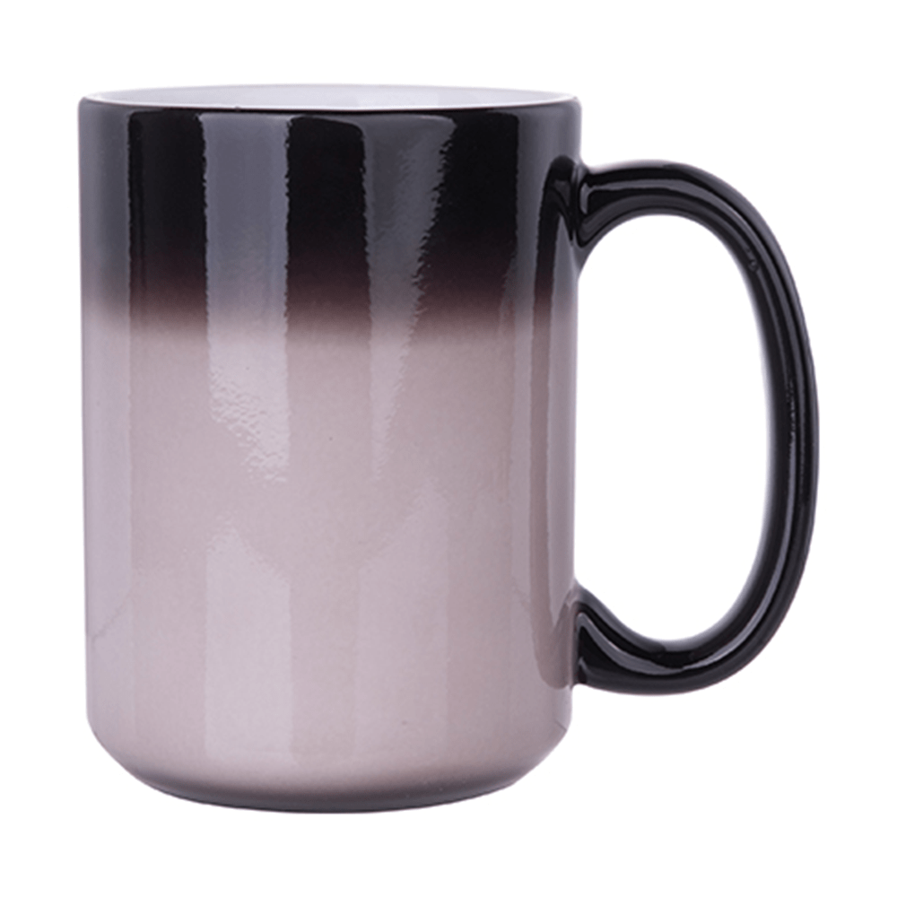 HPN SubliCraft 15 oz. Glossy Color Changing Ceramic Sublimation Mug - 12 per Case - HeatPressNation