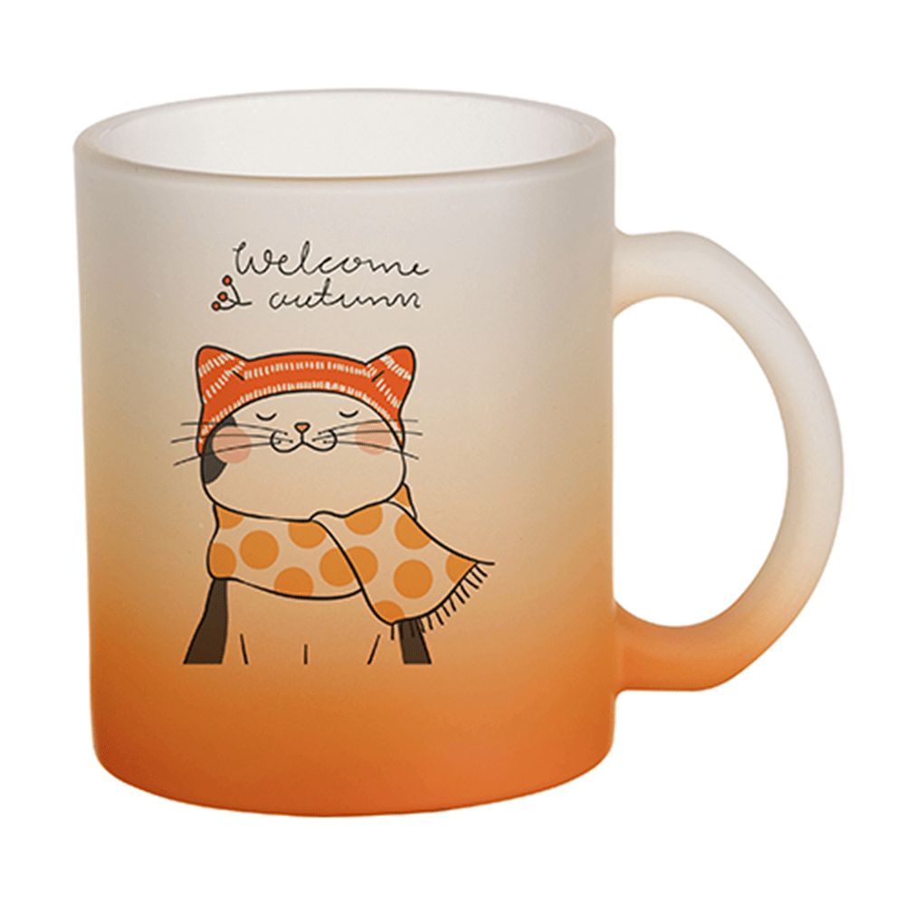 HPN SubliCraft 11 oz. Color Gradient Sublimation Glass Mug - 12 per case - HeatPressNation