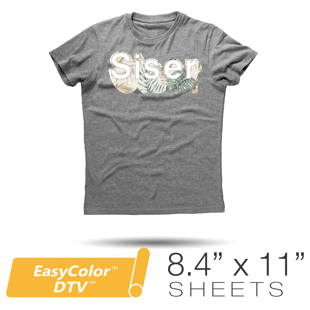 Siser EasyColor DTV Inkjet Printable Heat Transfer Craft Vinyl