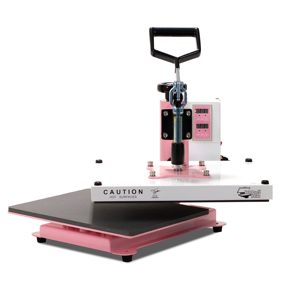 Refurbished HPN CraftPro 12" x 15" Swing Away Crafting Transfer Machine : Pink - HeatPressNation
