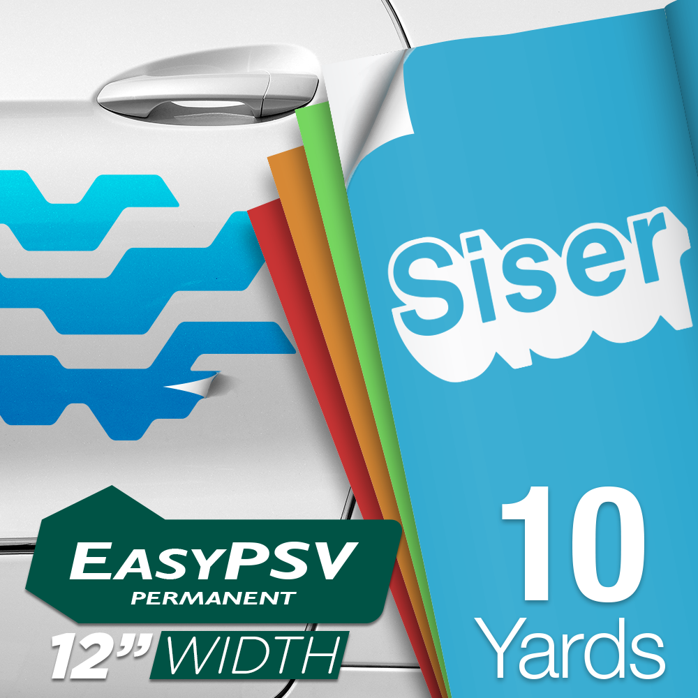 Siser EasyPSV Permanent Adhesive Sticker Vinyl 12 quot x 10 Yards