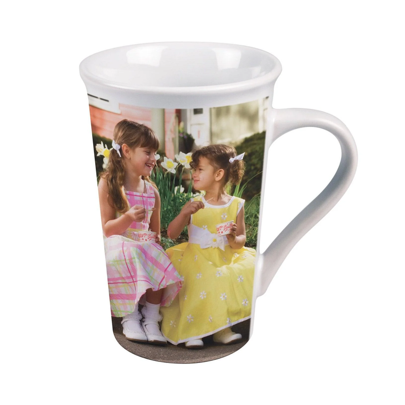 HPN SubliCraft 16 oz. Glossy Sublimation Ceramic Latte Mug - 24 Per Case