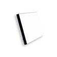 ChromaLuxe 10" x 8" Sublimation MDF Photo Panel w/ Kickstand - Gloss White/Black Back - HeatPressNation