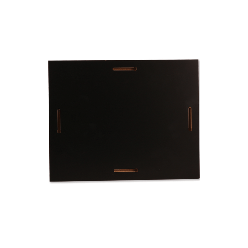 ChromaLuxe 10" x 8" Sublimation MDF Photo Panel w/ Kickstand - Gloss White/Black Back - HeatPressNation