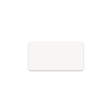 Unisub 3" x 1.5" Sublimation Aluminium Name Badge - Gloss White - HeatPressNation