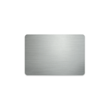 Unisub 3" x 2" Sublimation Aluminium Name Badge - Gloss White - HeatPressNation