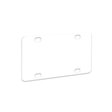 Unisub 2.94" x 5.88" Sublimation Aluminum Mini License Plate - Gloss White - HeatPressNation
