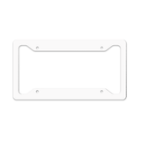 Unisub 12.188" x 6.46" Sublimation Aluminium License Plate Frame - Gloss White - Original 4 Notch - HeatPressNation