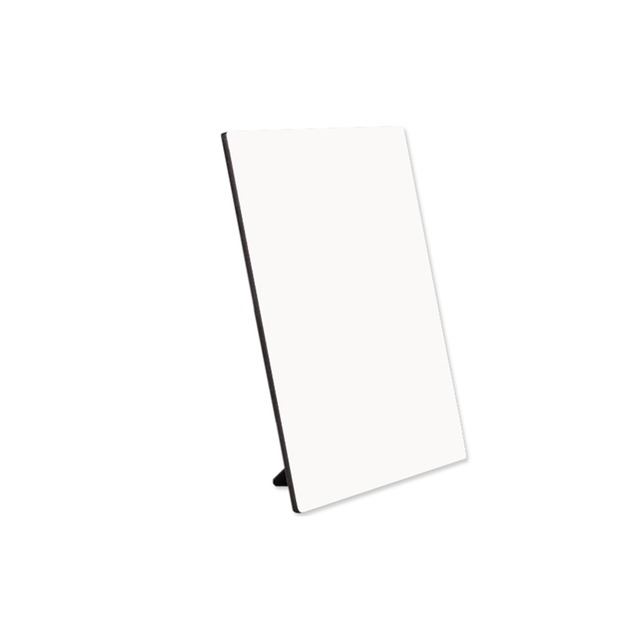 ChromaLuxe 7" x 5" Sublimation Hardboard Photo Panel w/ Kickstand - Semi Gloss White/Black Back - HeatPressNation