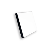 ChromaLuxe 7" x 5" Sublimation MDF Wood Photo Panel w/ Kickstand - Gloss White/Black Back - HeatPressNation