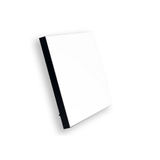 ChromaLuxe 8" Square Sublimation MDF Wood Photo Panel w/ Kickstand - Gloss White/Black Back - HeatPressNation