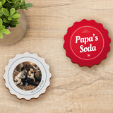 Unisub 3.63" Diameter Bottle Cap Sublimation Hardboard Coaster - HeatPressNation