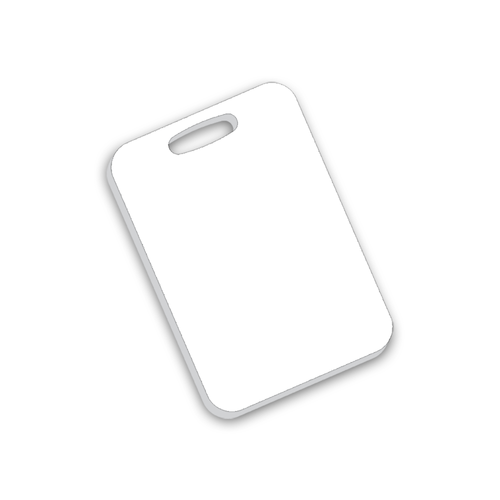 Unisub 4" x 2.75" Sublimation Acrylic Rectangle Bag Tag