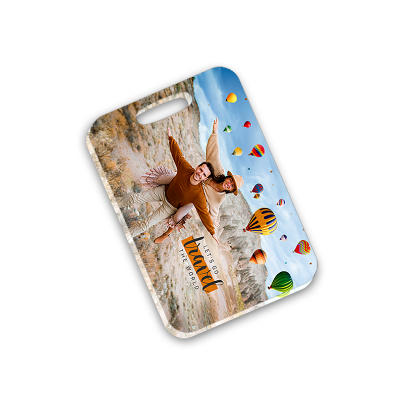 Unisub 4" x 2.75" Sublimation Acrylic Rectangle Bag Tag