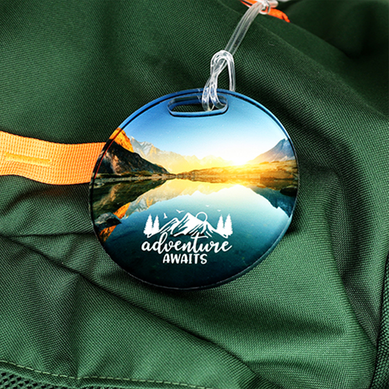 Unisub 3.5" x 3.5" Sublimation Acrylic Circle Bag Tag