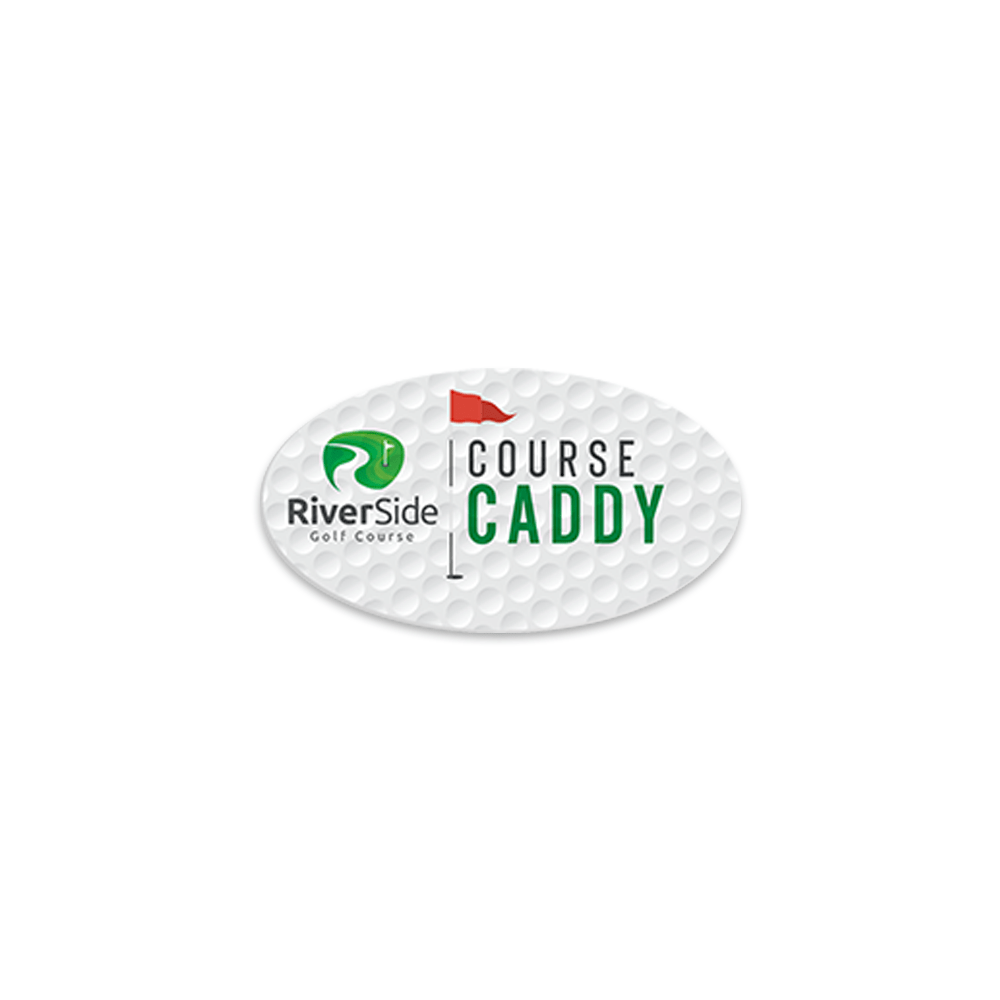 Unisub 3" x 1.5" Oval Sublimation FRP Name Badge - Gloss White - HeatPressNation