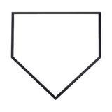 Unisub 6" x 6" Small Homeplate Sublimation MDF Plaque - Gloss White/Black Back - HeatPressNation