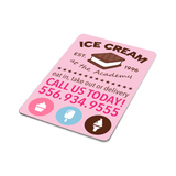Unisub 3" x 2" Sublimation Aluminium Magnet - w/ 1" Magnet - Gloss White - HeatPressNation